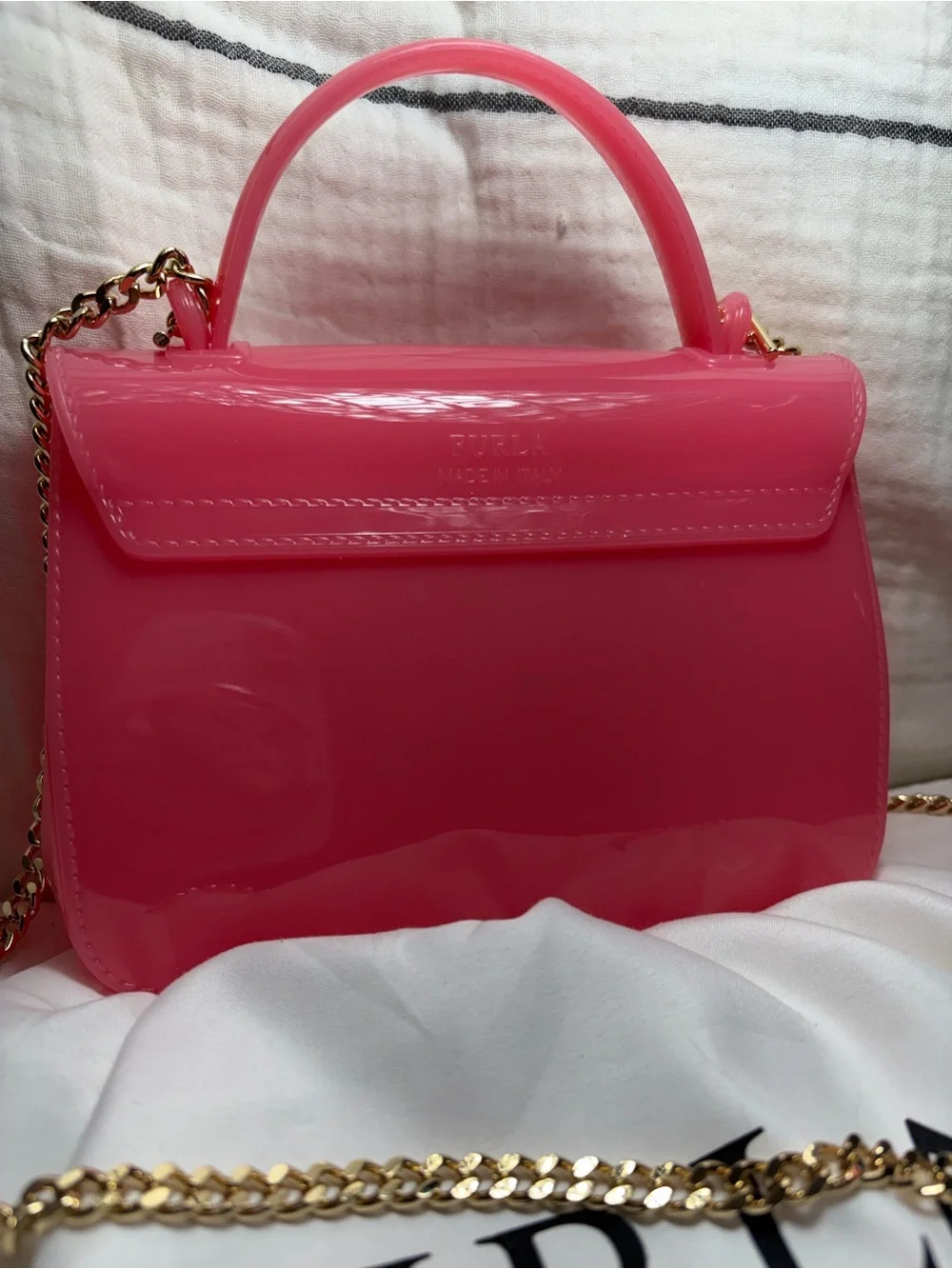 Furla Pink Jelly Candy Mini Crossbody Bag